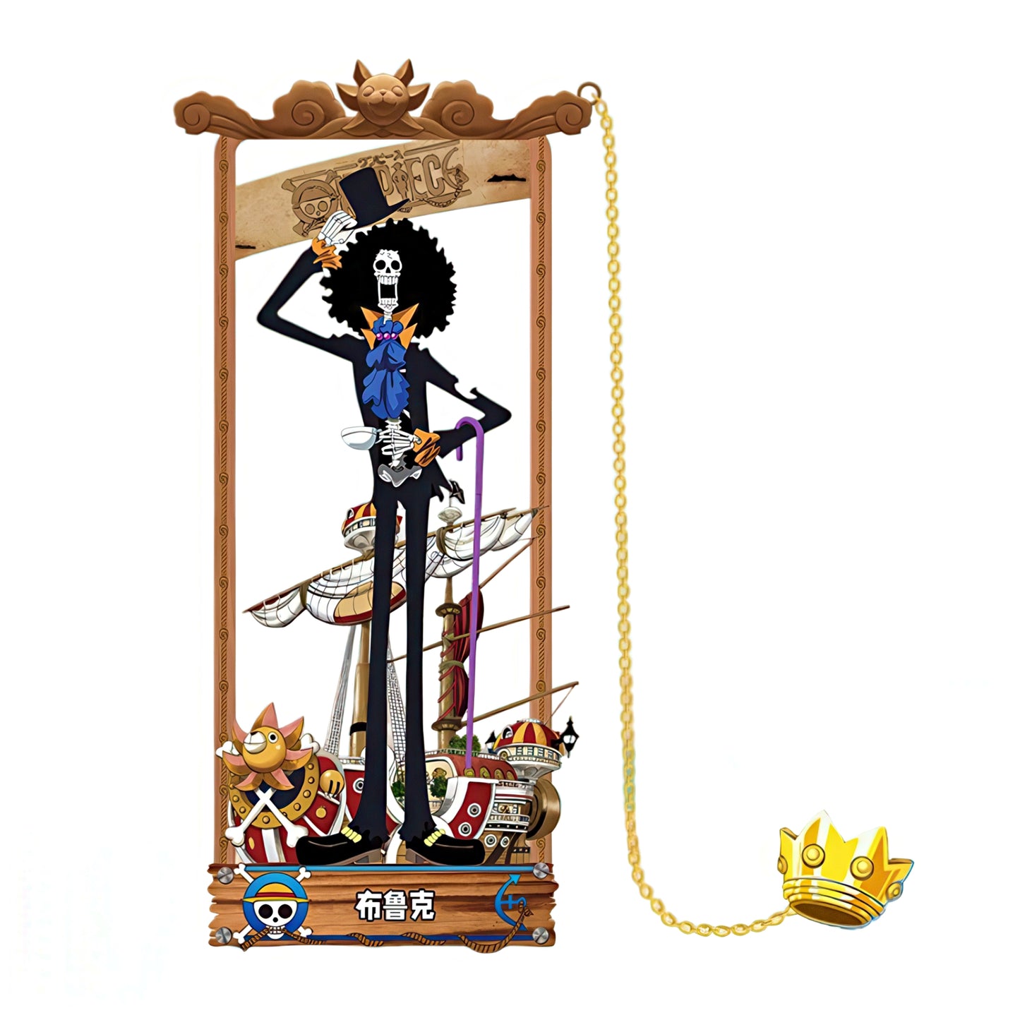One Piece Manga Characters Metal Bookmark