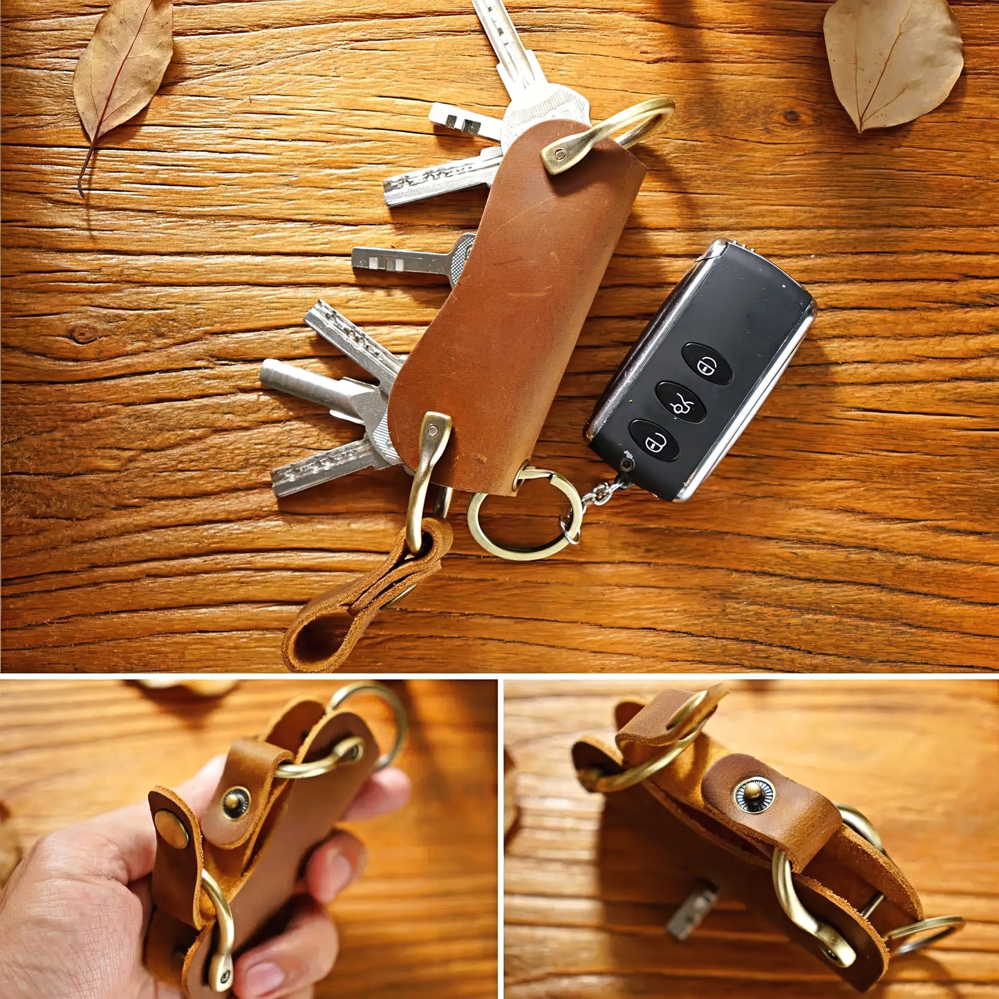 Dyed Cowhide Key Organizer