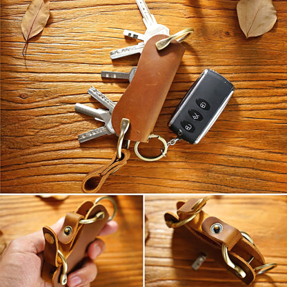 Dyed Cowhide Key Organizer