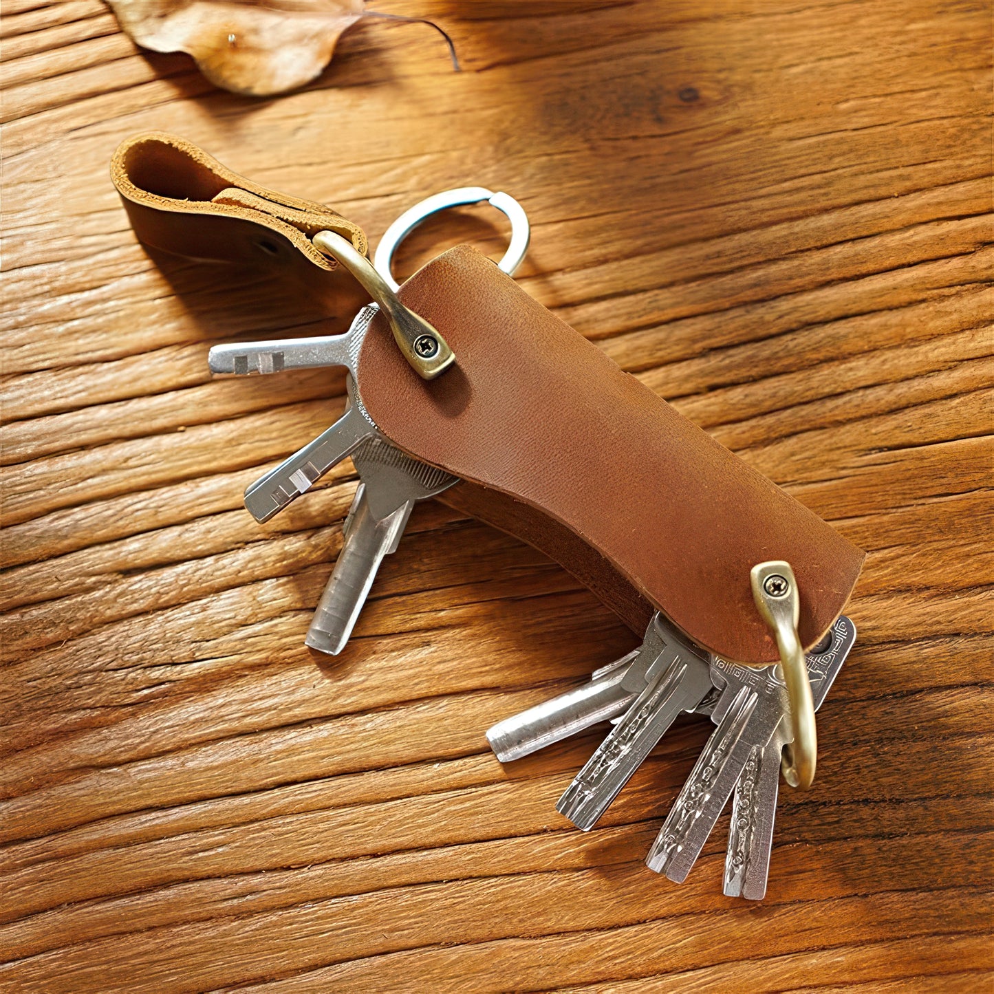 Dyed Cowhide Key Organizer