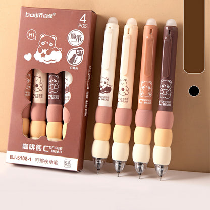 Cute Soft Grip Erasable Gel Pen Set