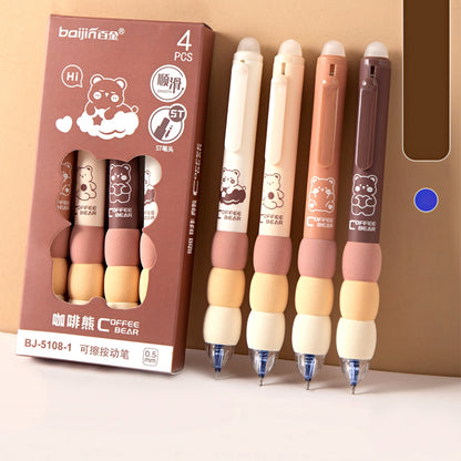 Cute Soft Grip Erasable Gel Pen Set