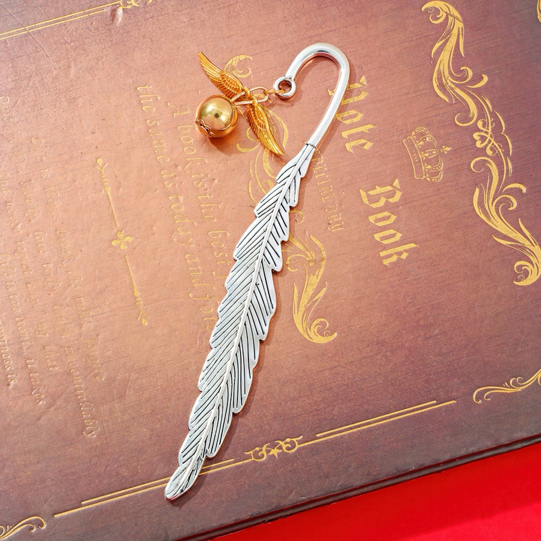 Harry Potter Vintage Feather Metal Bookmark