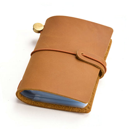 Dyed Leather Business Card Organizer