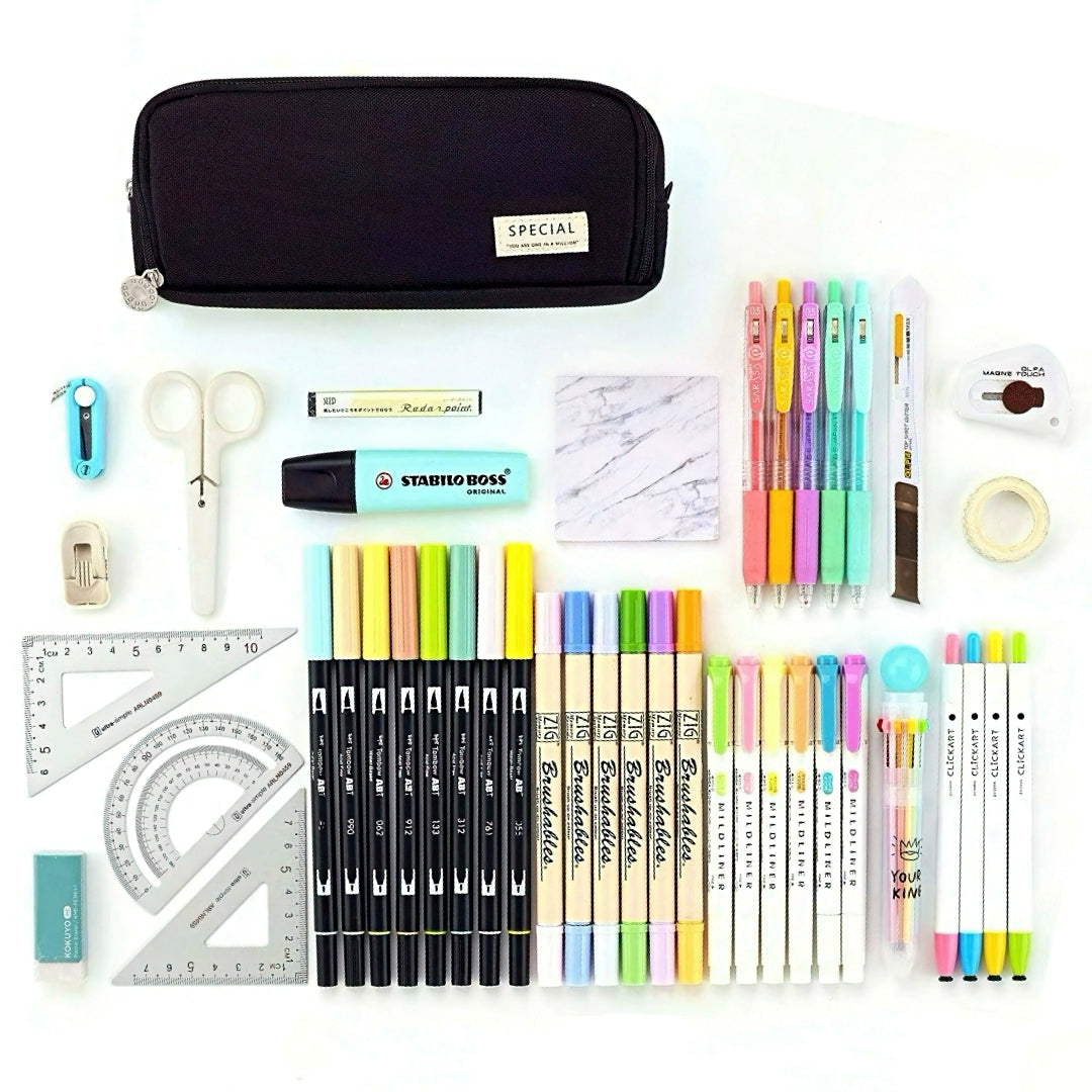 Large Capacity Macaron Color Pencil Case