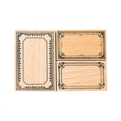 Baroque Style Border Wooden Stamp Set