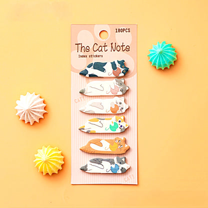 Cute Lying Cats Sticky Index Tabs