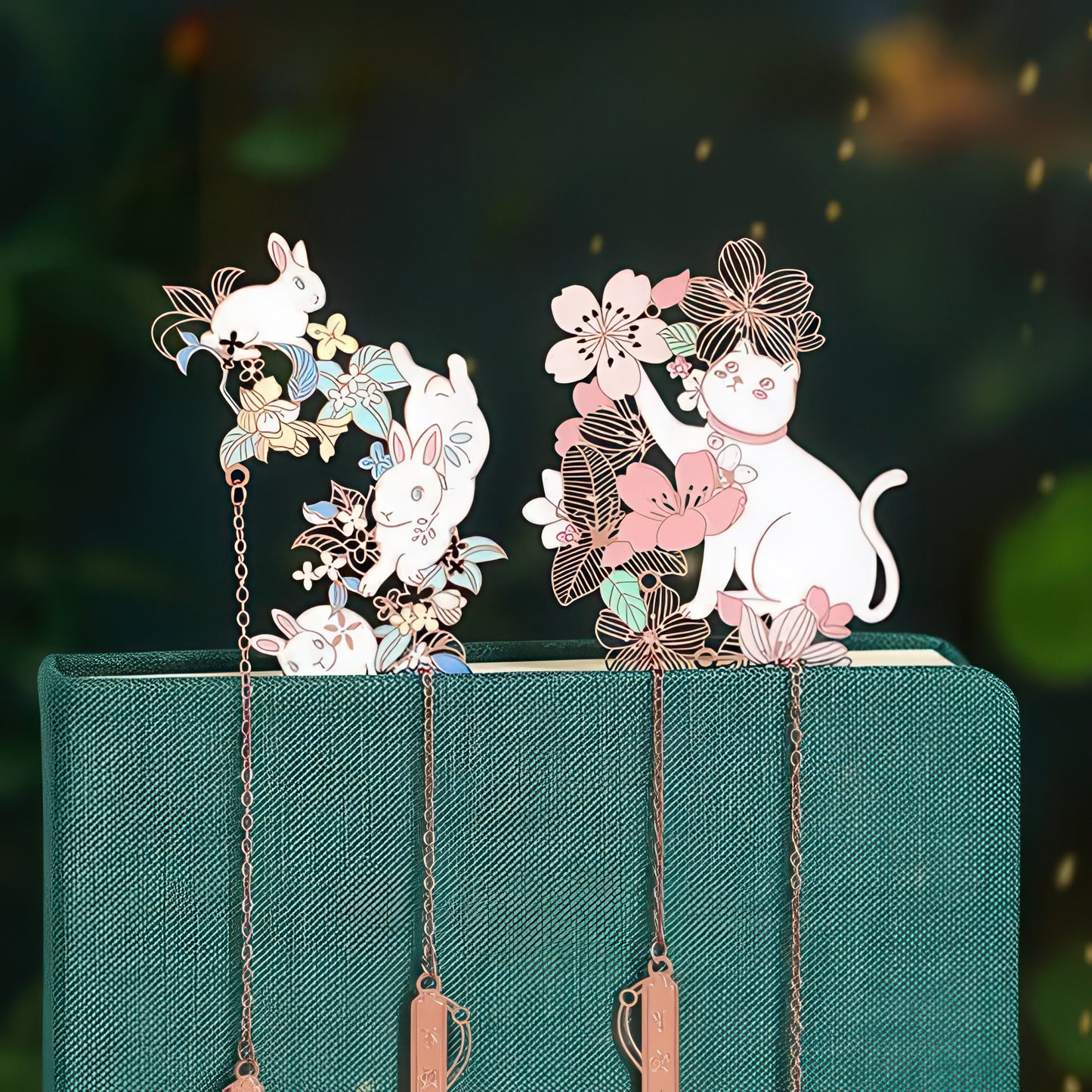 Delicate Animals Chinese Theme Metal Bookmark