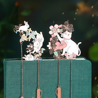Delicate Animals Chinese Theme Metal Bookmark