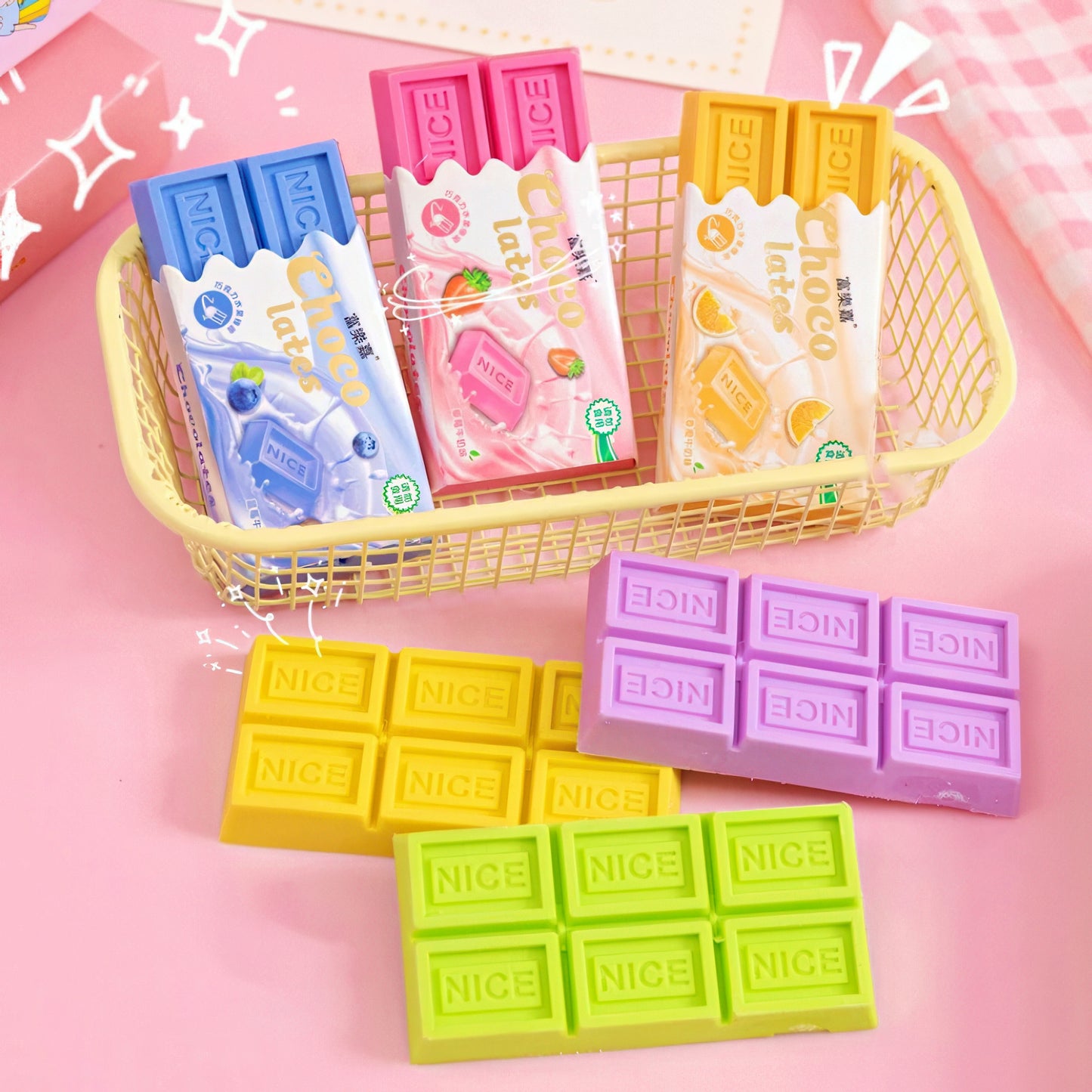 Chocolate and Cookie Shaped Erasers