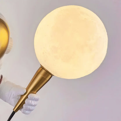 3D Astronaut Holding Moon Table Lamp