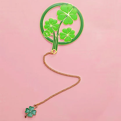 Exquisite Flower Enamel Metal Bookmark
