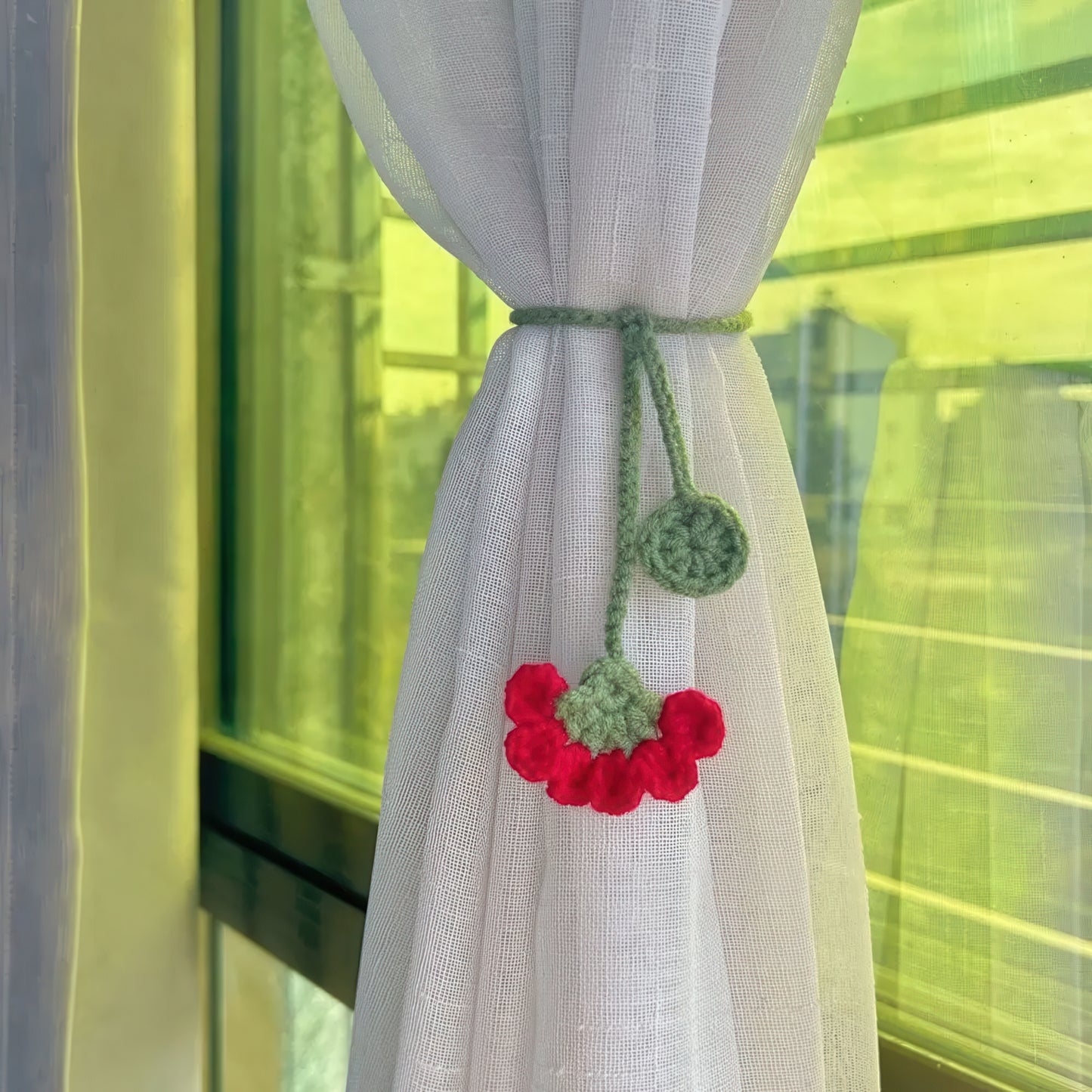 Handmade Crochet Flower Bookmark