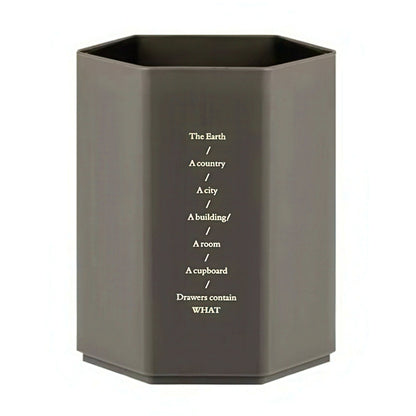 Hexagonal Plastic Pen Holder