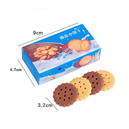 Chocolate and Cookie Shaped Erasers