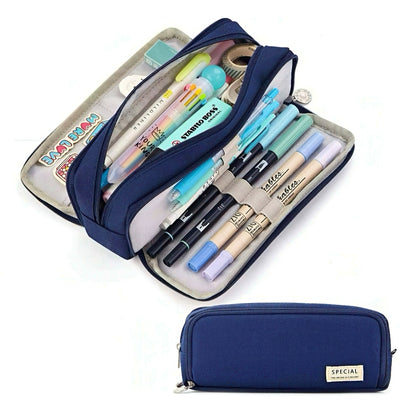 Large Capacity Macaron Color Pencil Case