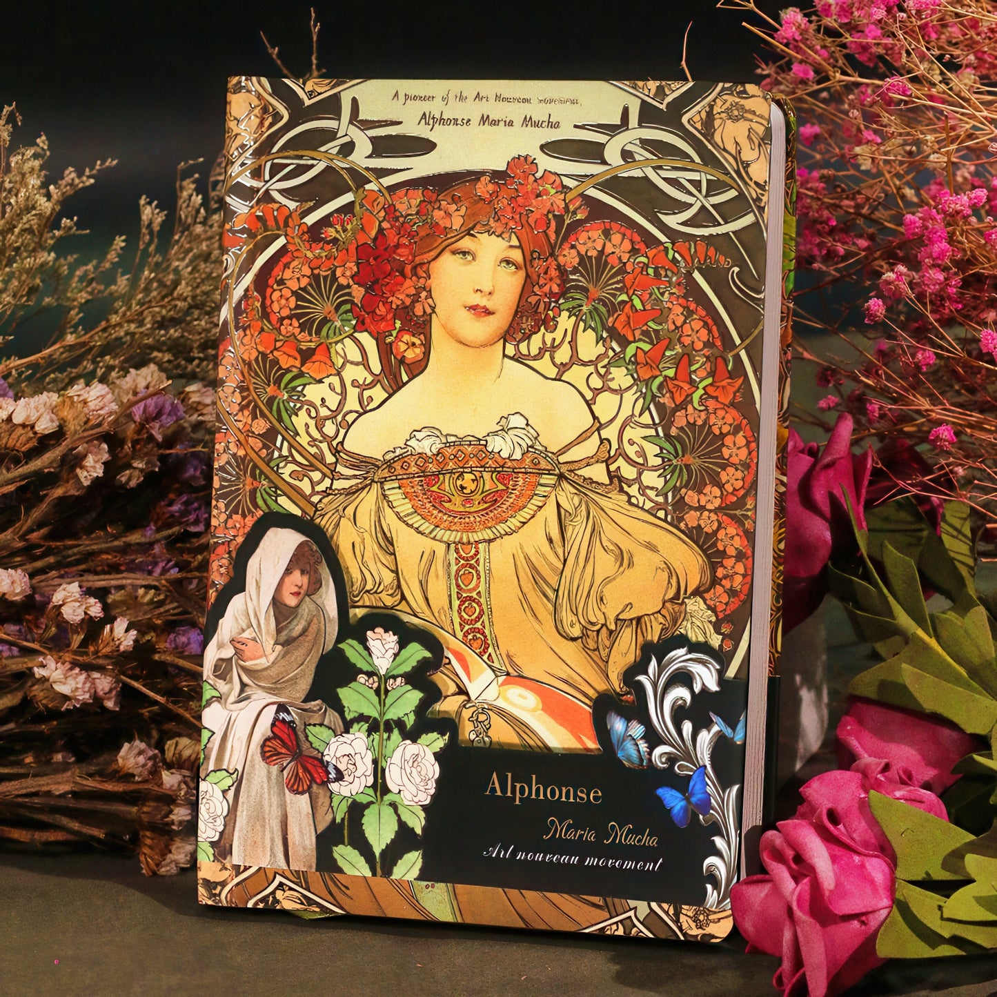 Alphonse Mucha Paintings Hardcover Journal