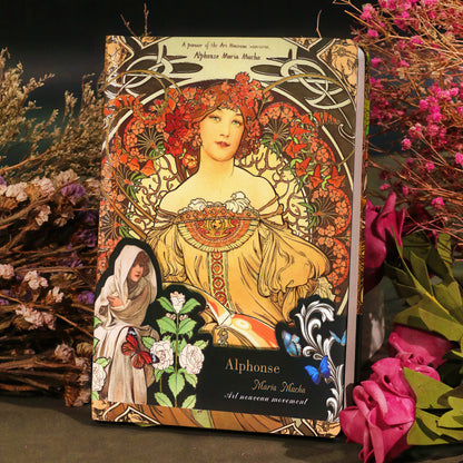 Alphonse Mucha Paintings Hardcover Journal