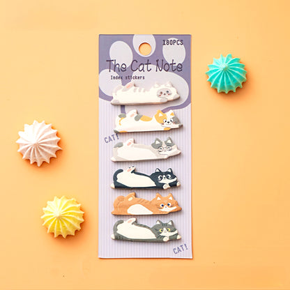Cute Lying Cats Sticky Index Tabs
