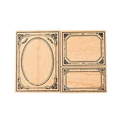Baroque Style Border Wooden Stamp Set