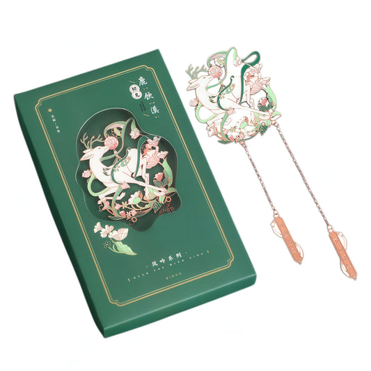 Delicate Animals Chinese Theme Metal Bookmark