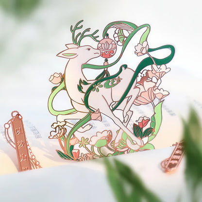 Delicate Animals Chinese Theme Metal Bookmark