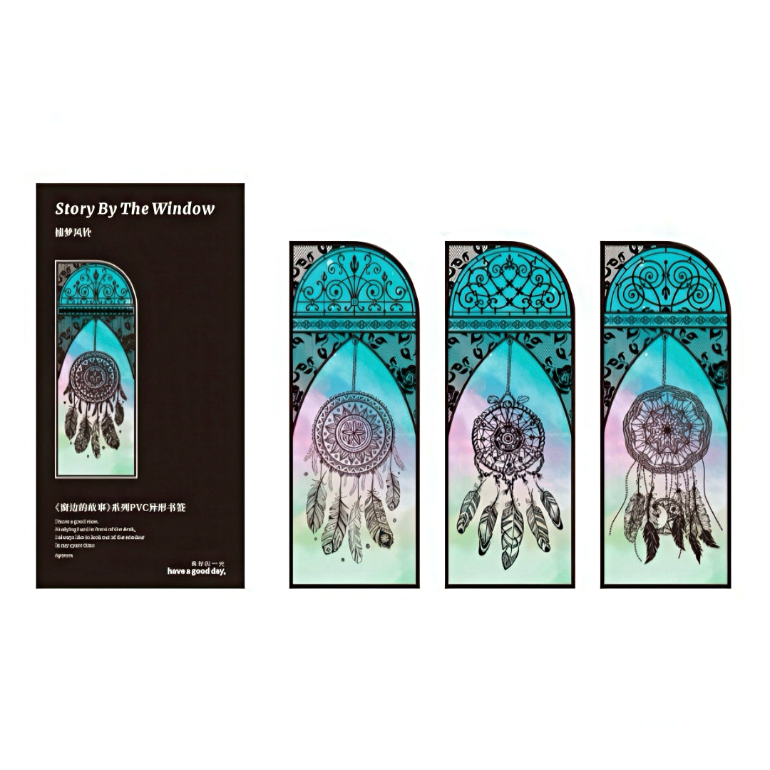 Story By The Window Translucent PVC Bookmark Set