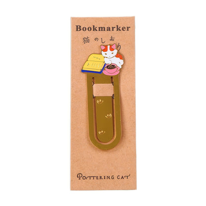 Pottering Cats Metal Bookmark