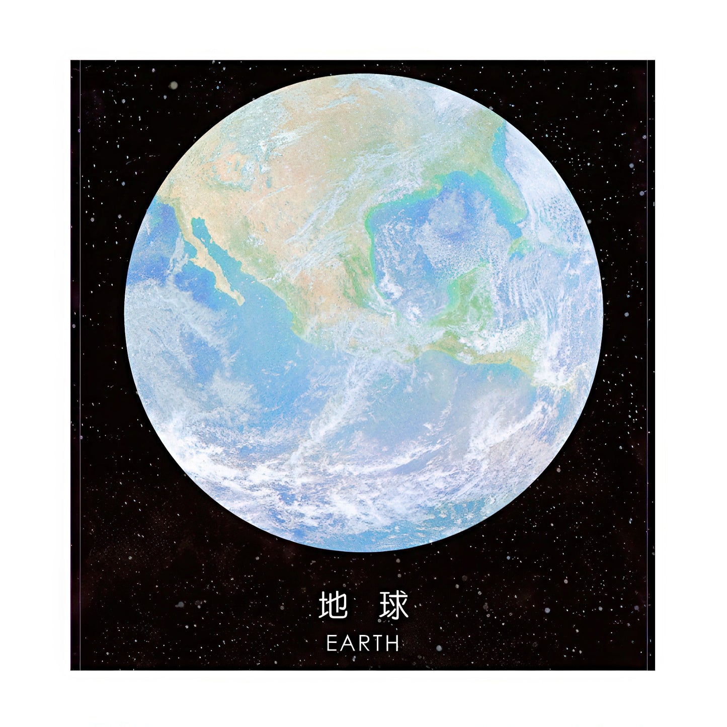 Earth and Moon Sticky Notes