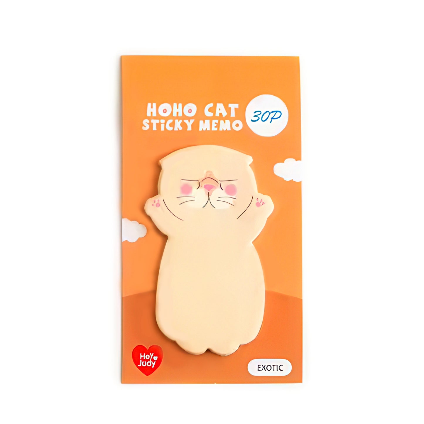 Cute Standing Cat Sticky Notes