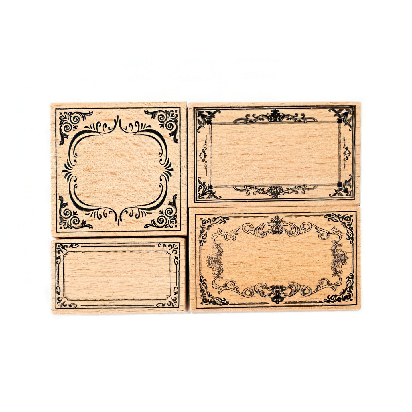 Baroque Style Border Wooden Stamp Set