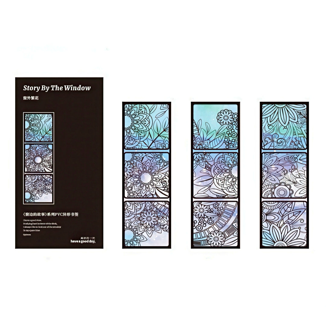 Story By The Window Translucent PVC Bookmark Set