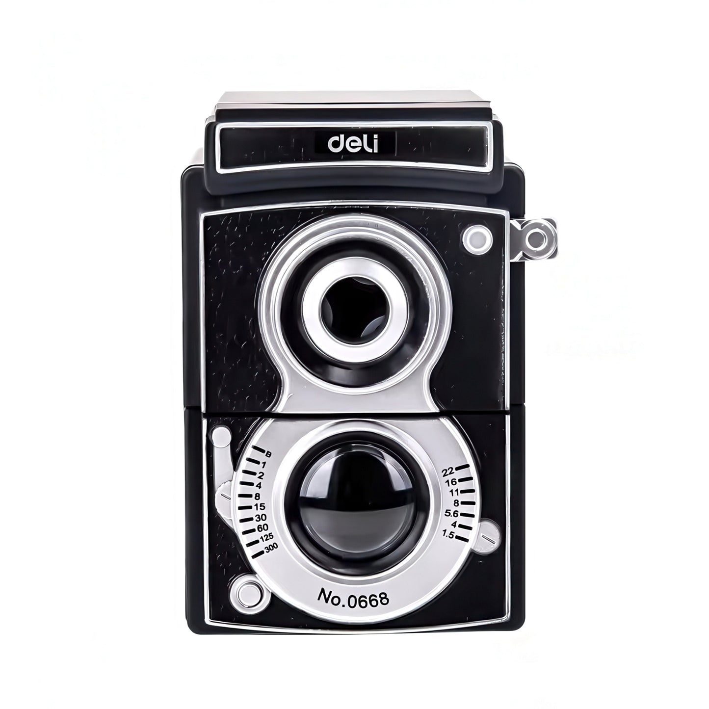 DELI Retro Camera Rotary Pencil Sharpener