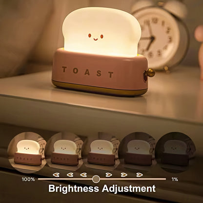 Cute Toaster Shaped Dimmable Nightlight