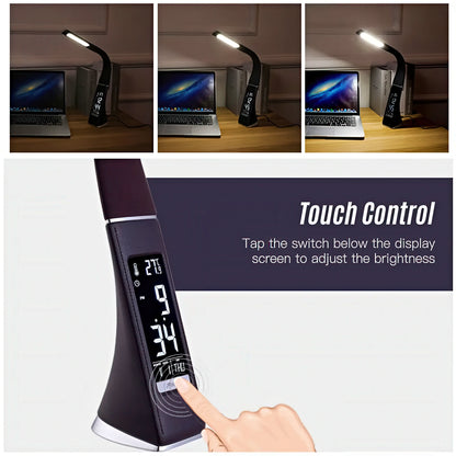 Eye Protection Desk Lamp with Digital Clock and Calendar