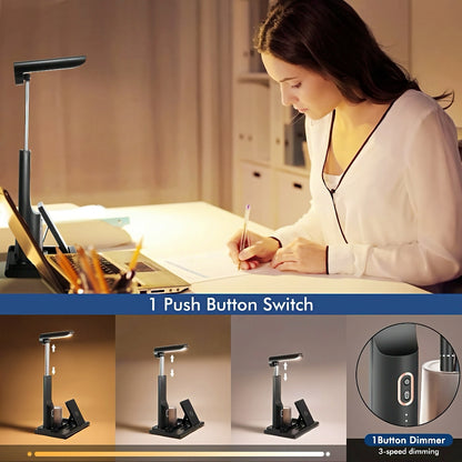 Desk Lamp with Wireless Charging & Pen Holder