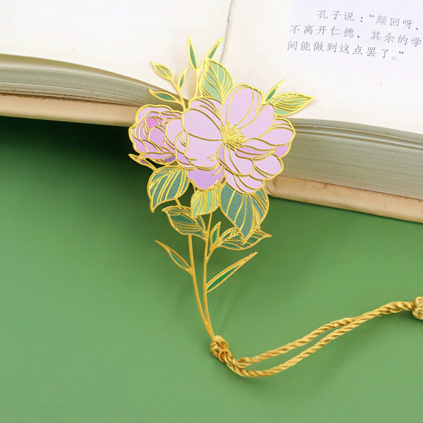 Aesthetic Flower Metal Bookmark
