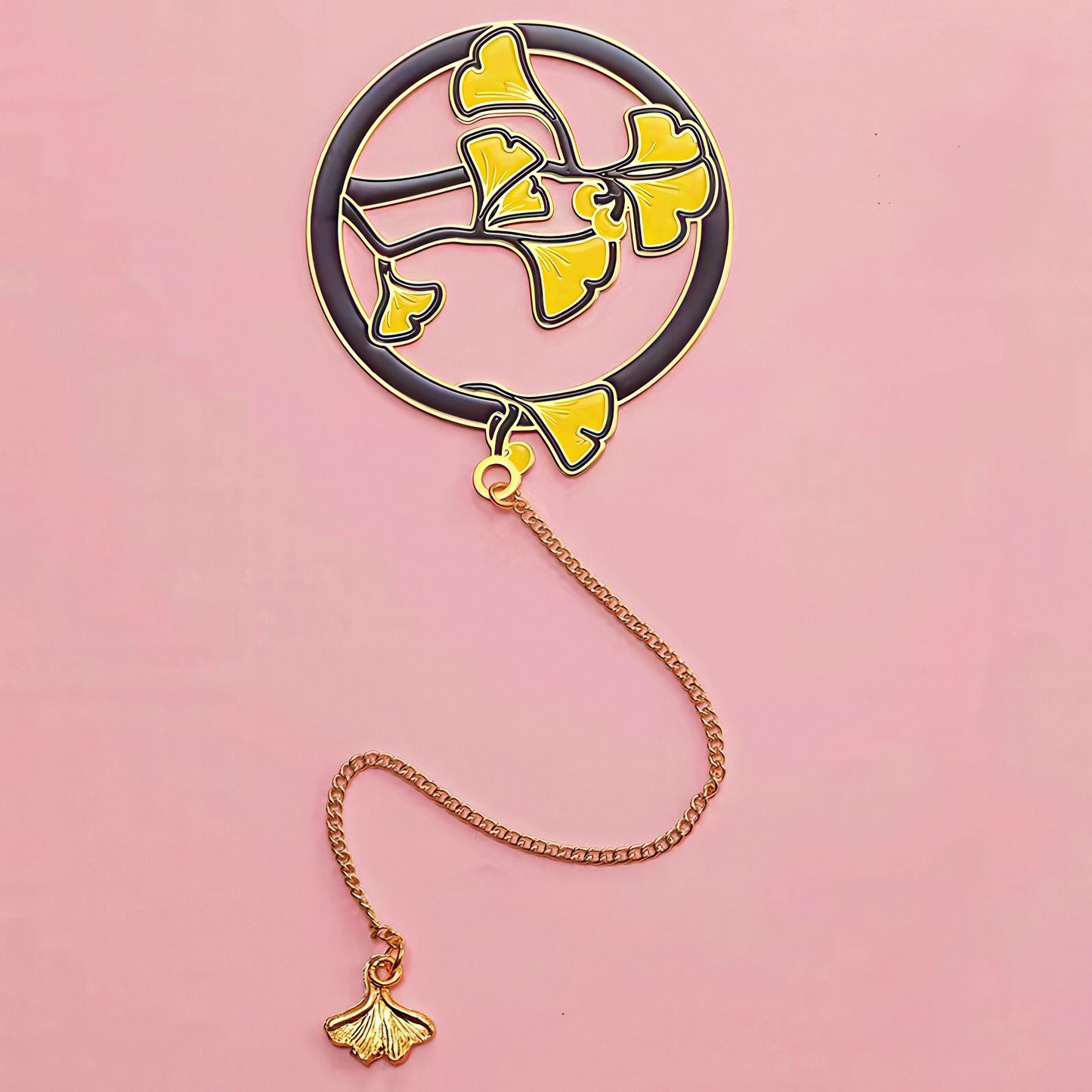 Exquisite Flower Enamel Metal Bookmark