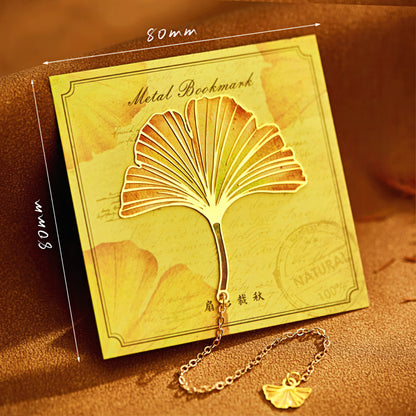Autumn Leaf Metal Bookmark