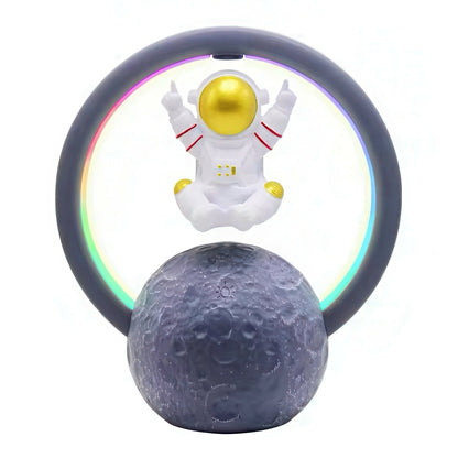 Floating Astronaut Bluetooth Speaker with Ambient Lighting