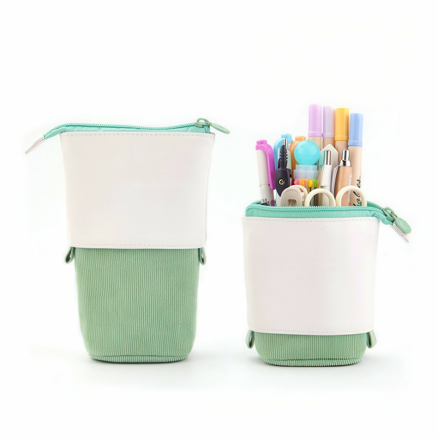 Colorful Retractable Stand Up Pencil Case