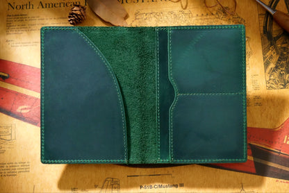 Dyed Cowhide Multifunctional Passport Holder