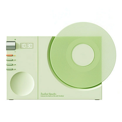 Rechargeable Bluetooth Speaker with Record Player Design