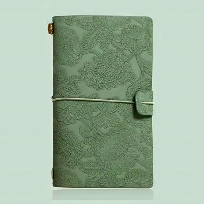 Morandi Color Floral Embossed Notebook