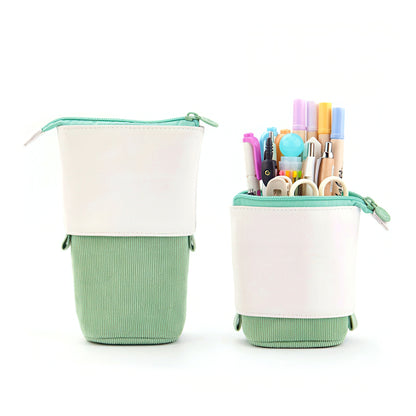 Vibrant Retractable Stand Up Pencil Case