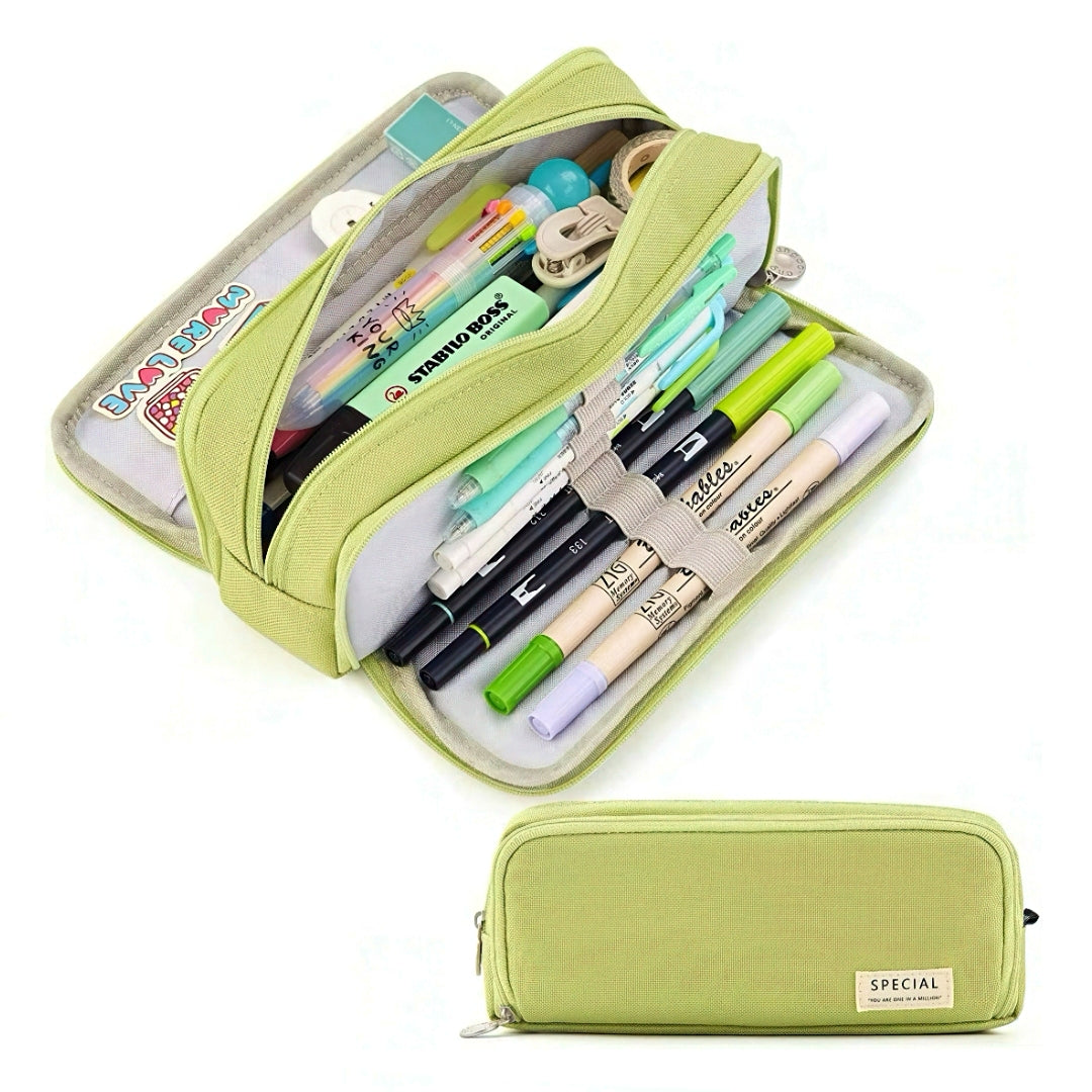 Large Capacity Macaron Color Pencil Case