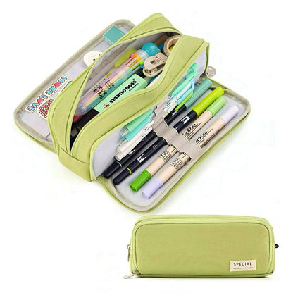 Large Capacity Macaron Color Pencil Case