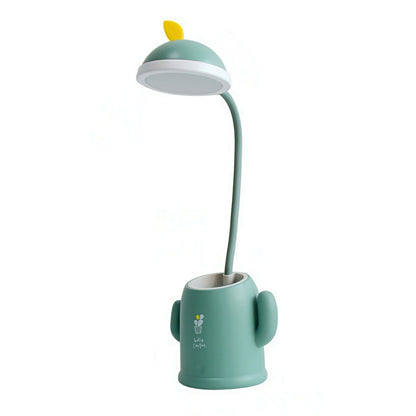Rechargeable Desk Lamp with Cactus Shaped Pen Holder