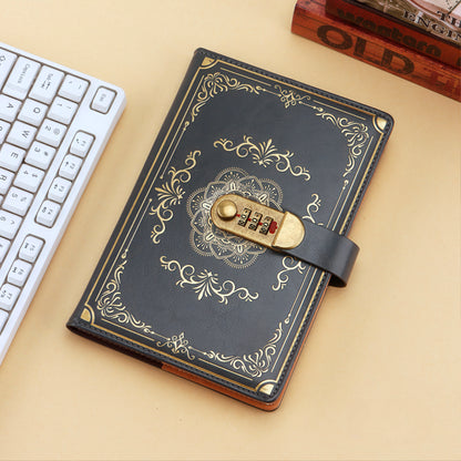 A5 Vintage Style Notebook with Combination Lock