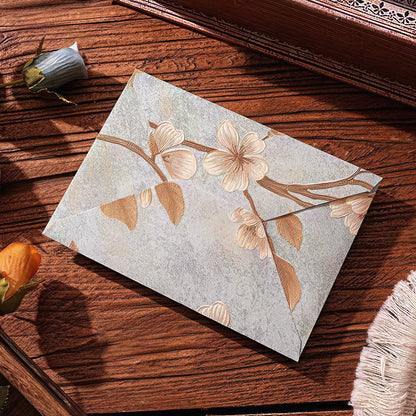 Elegant Floral Brocade Style Envelopes